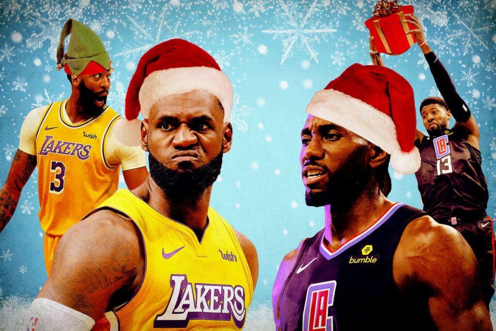 Awesome Celtics Great On Lakers Court In The NBA Christmas
