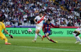 Now barcelona vs rayo vallecano Match Results: Score 3-0